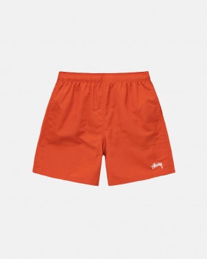 Stussy Agua Curta Stock - Unisex Shorts Trunks Pretas | PTNZX80017