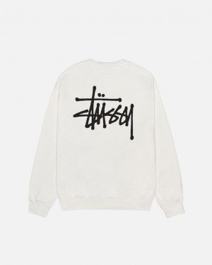 Stussy Basic Stussy Crew Pigment Dyed - Unisex Hoodies Bege | PTNEJ82409