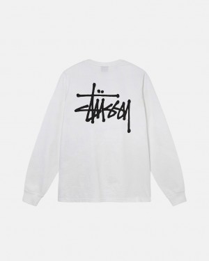 Stussy Basic Stussy LS Tee - Mens Tees Branco | PTNZX13983