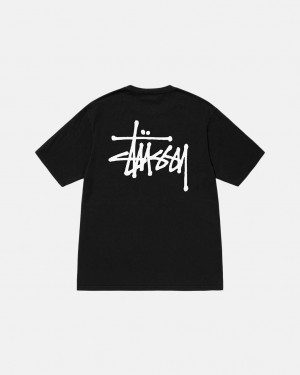 Stussy Basic Stussy Tee Pigment Dyed - Unisex Shortsleeve Pretas | BPTSD27993