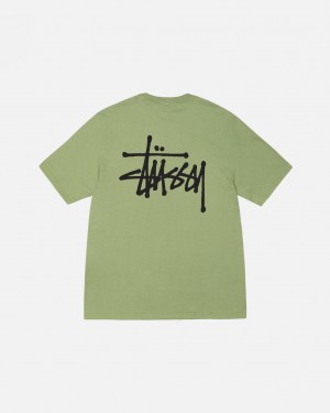 Stussy Basic Stussy Tee - Unisex Shortsleeve Verdes | PTZDE75757