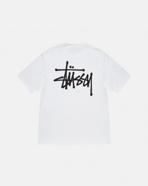 Stussy Basic Stussy Tee - Unisex Shortsleeve Branco | PTDFL19591