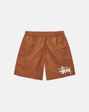 Stussy Big Basic Agua Curta - Men&s Shorts Trunks Cafes | APTWC44196