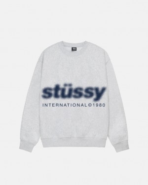 Stussy Blur Crew - Unisex Hoodies Cinzentas | UPTND85792