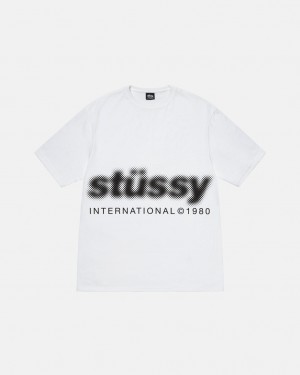 Stussy Blur Tee - Unisex Shortsleeve Branco | PTJVR33653