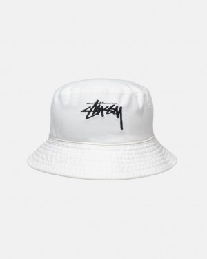 Stussy Bucket Hat Big Stock - Unisex Bege | PTZDE23037