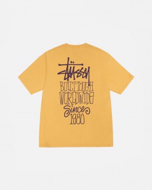 Stussy Built Tough Tee Pigment Dyed - Unisex Shortsleeve Laranja | PTXMI65465