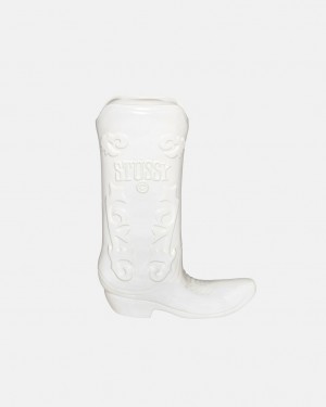 Stussy Cerâmica Boot Vase - Vase/Pottery Branco | FPTUI22952