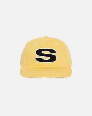 Stussy Chenille S Low Pro Cap - Unisex Mostarda | PTJKU62946