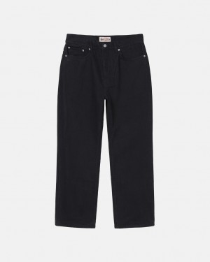 Stussy Classicos Jean Overdyed - Unisex Denim Pretas | ZPTNQ54372