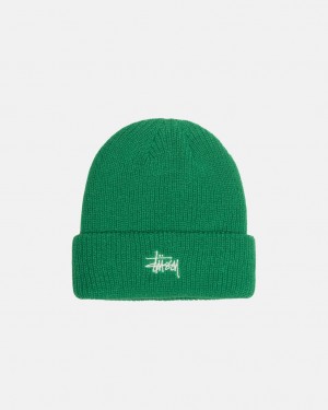 Stussy Cuff Beanie Basic - Unisex Verdes | PTDYB82704