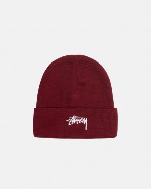 Stussy Cuff Beanie Stock - Unisex Vermelhas | PTJVR87963