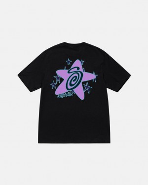 Stussy Galaxy Tee - Unisex Shortsleeve Pretas | BPTSD97540