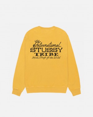 Stussy IST Crew Pigment Dyed - Unisex Hoodies Laranja | PTZDE24133