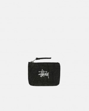 Stussy Lona Coin Pouch - Unisex Bags Pretas | PTJKU20469