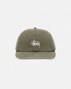 Stussy Low Pro Basic Washed Strapback - Unisex Verde Oliva | PTDYB80388