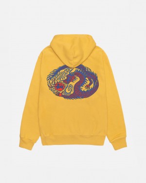 Stussy Mosaic Dragon Hoodie Pigment Dyed - Unisex Hoodies Laranja | UPTND22992