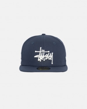 Stussy New Era 59Fifty Authentic - Unisex Azul Marinho | PTDFL22324