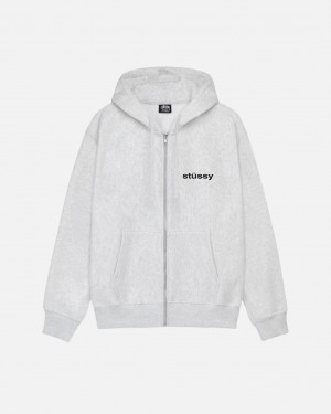 Stussy SS-Link Zip Hoodie - Unisex Hoodies Cinzentas | PTEAH34555