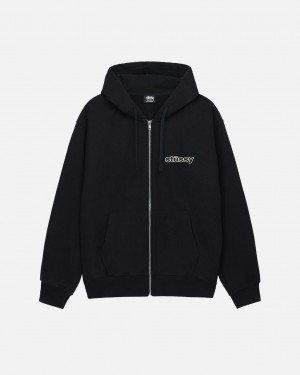 Stussy SS-Link Zip Hoodie - Unisex Hoodies Pretas | SPTVO73672