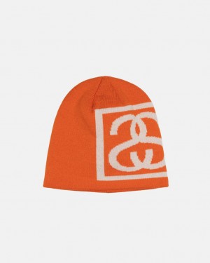 Stussy Skullcap SS Link - Unisex Laranja | PTNEJ88936