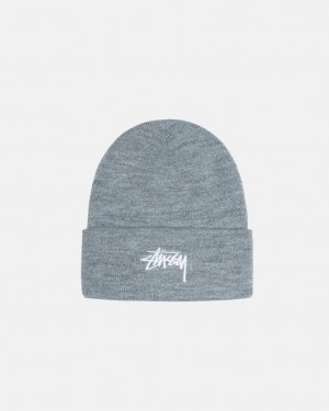 Stussy Stock Cuff Beanie - Unisex Cinzentas | UPTND29888