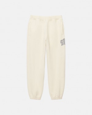 Stussy Stüssy Esportivos Sweatpant - Unisex Jeans Pants Branco | APTWC57880