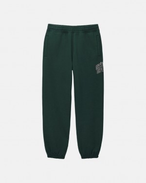 Stussy Stüssy Esportivos Sweatpant - Unisex Jeans Pants Verdes Escuro | PTQCS51016