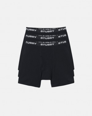 Stussy Stussy Boxer Briefs - Unisex Shorts Trunks Pretas | PTDYB75890