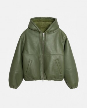 Stussy Trabalho Jacket Shearling - Unisex Jackets Verdes | UPTTG45912