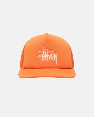 Stussy Trucker Big Basic Snapback - Unisex Laranja | APTWC14987