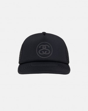 Stussy Trucker Ss-Link Snapback - Unisex Pretas | YPTVQ56821