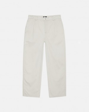 Stussy Workgear Trouser Twill - Unisex Pants Branco | BPTSO28334