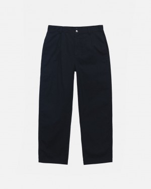 Stussy Workgear Trouser Twill - Unisex Pants Pretas | PTEGJ21054