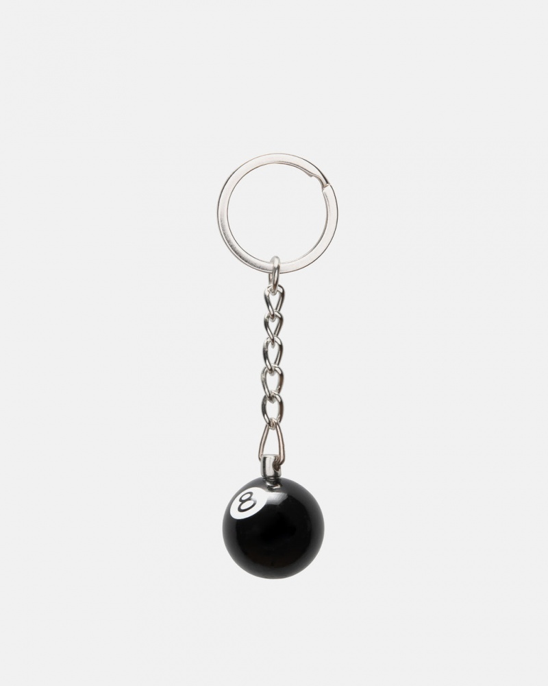 Stussy 8 Ball Keychain - Home Goods Pretas | APTWC50405