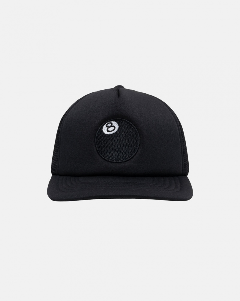 Stussy 8 Ball Trucker Cap - Unisex Pretas | TPTWZ27603