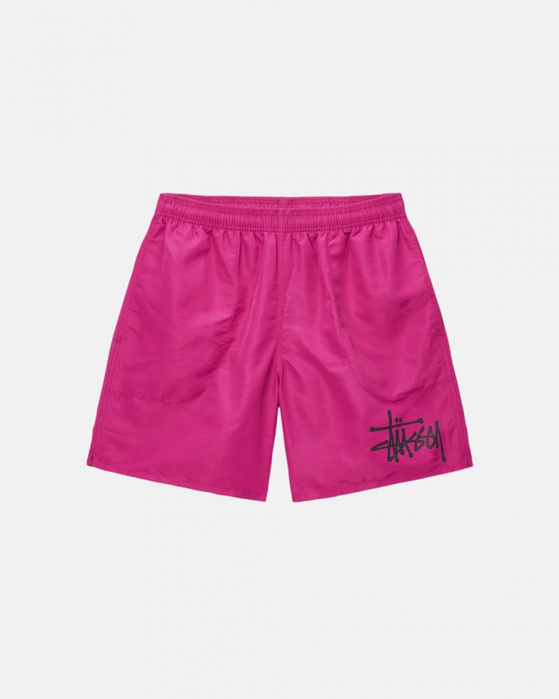 Stussy Agua Curta Big Basic - Unisex Shorts Trunks Rosa | LPTSX19133