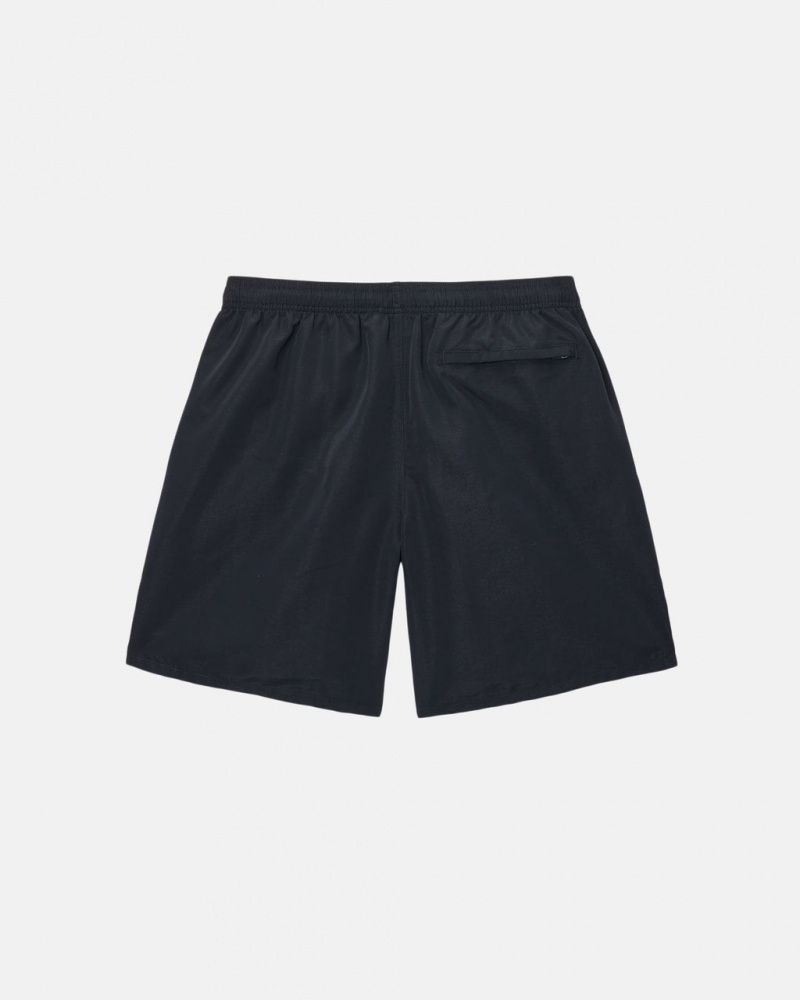 Stussy Agua Curta Big Basic - Unisex Shorts Trunks Pretas | PTICD92805