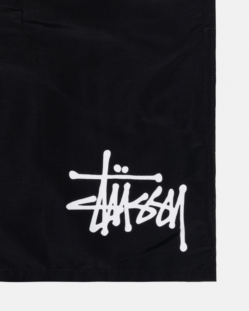 Stussy Agua Curta Big Basic - Unisex Shorts Trunks Pretas | PTICD92805