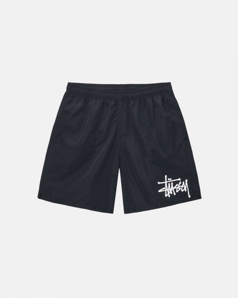 Stussy Agua Curta Big Basic - Unisex Shorts Trunks Pretas | PTICD92805