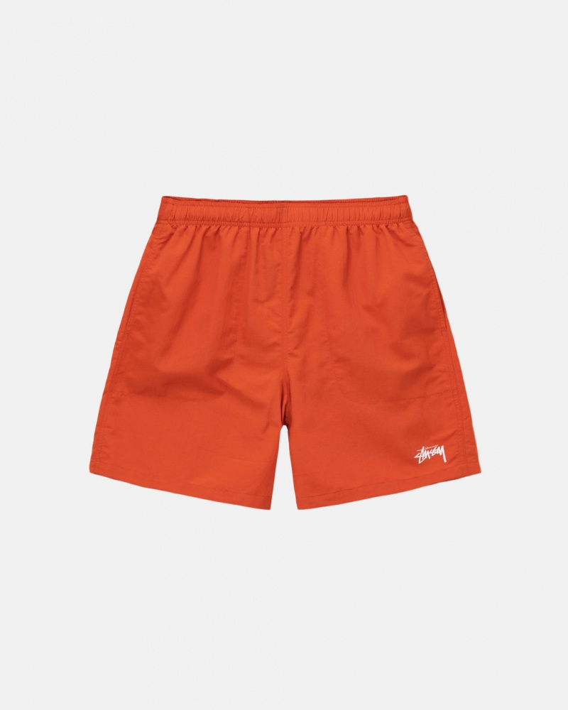 Stussy Agua Curta Stock - Unisex Shorts Trunks Pretas | PTNZX80017