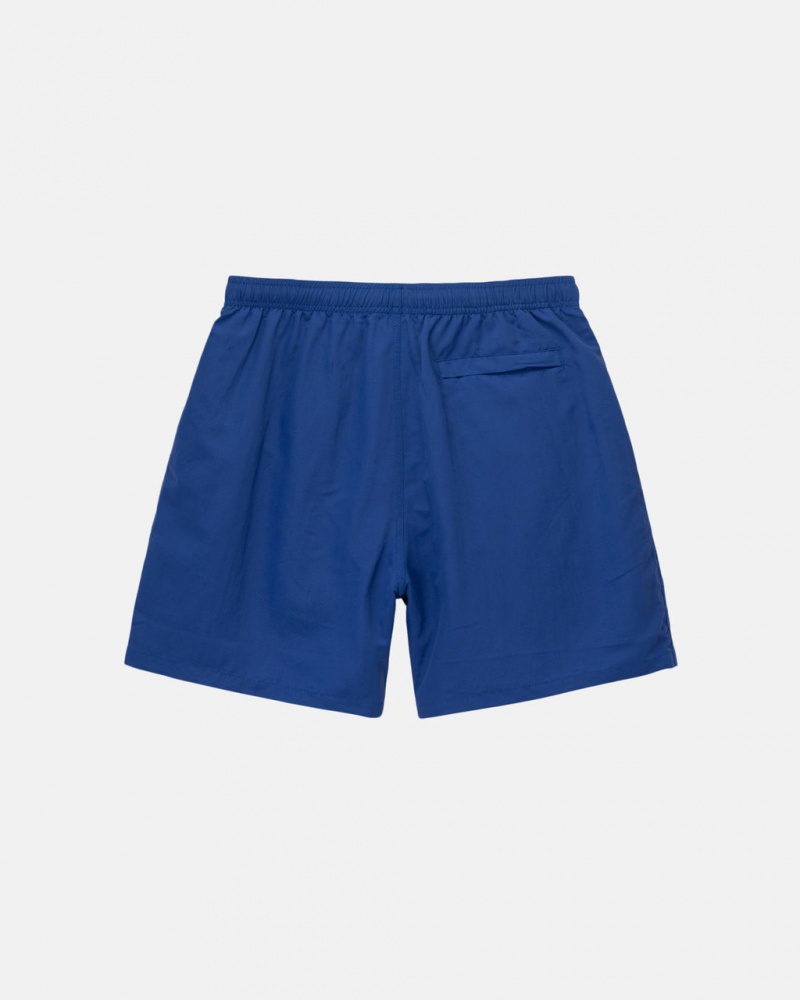 Stussy Agua Curta Stock - Unisex Shorts Trunks Azuis Escuro | LPTSX47825