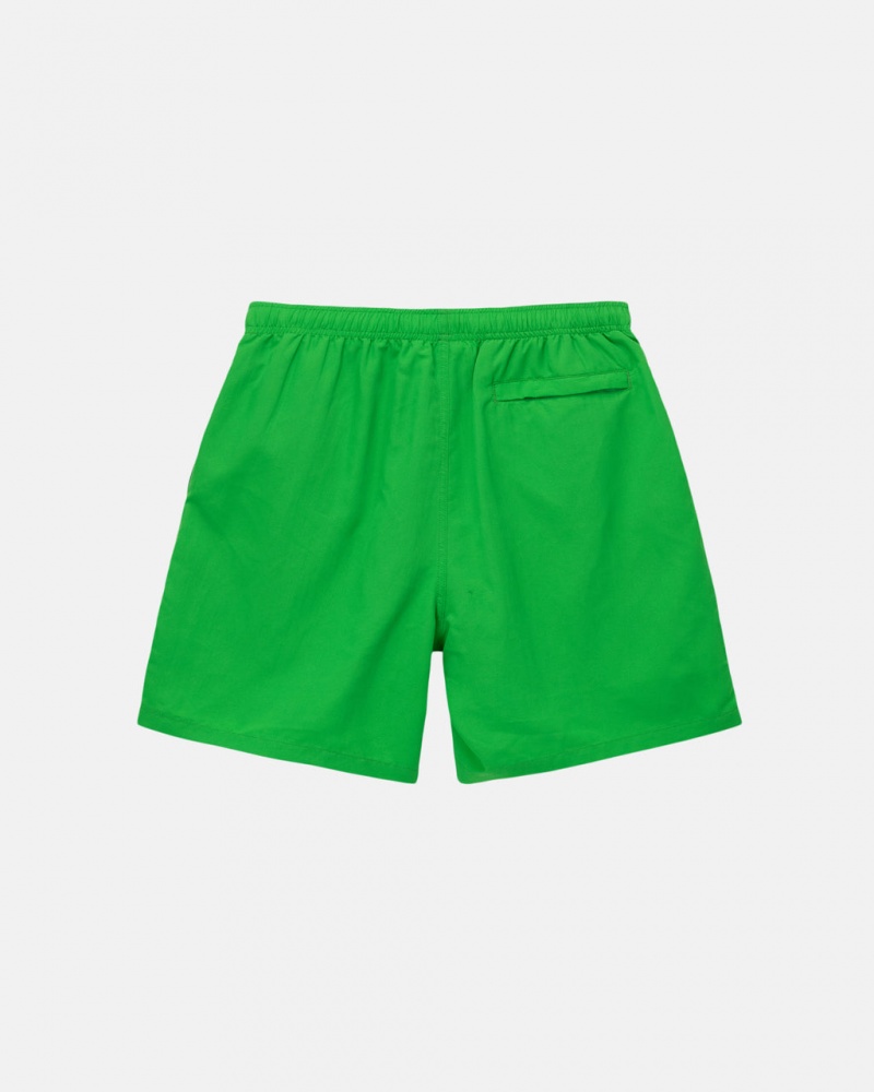 Stussy Agua Curta Stock - Unisex Shorts Trunks Verdes | GPTUC41283