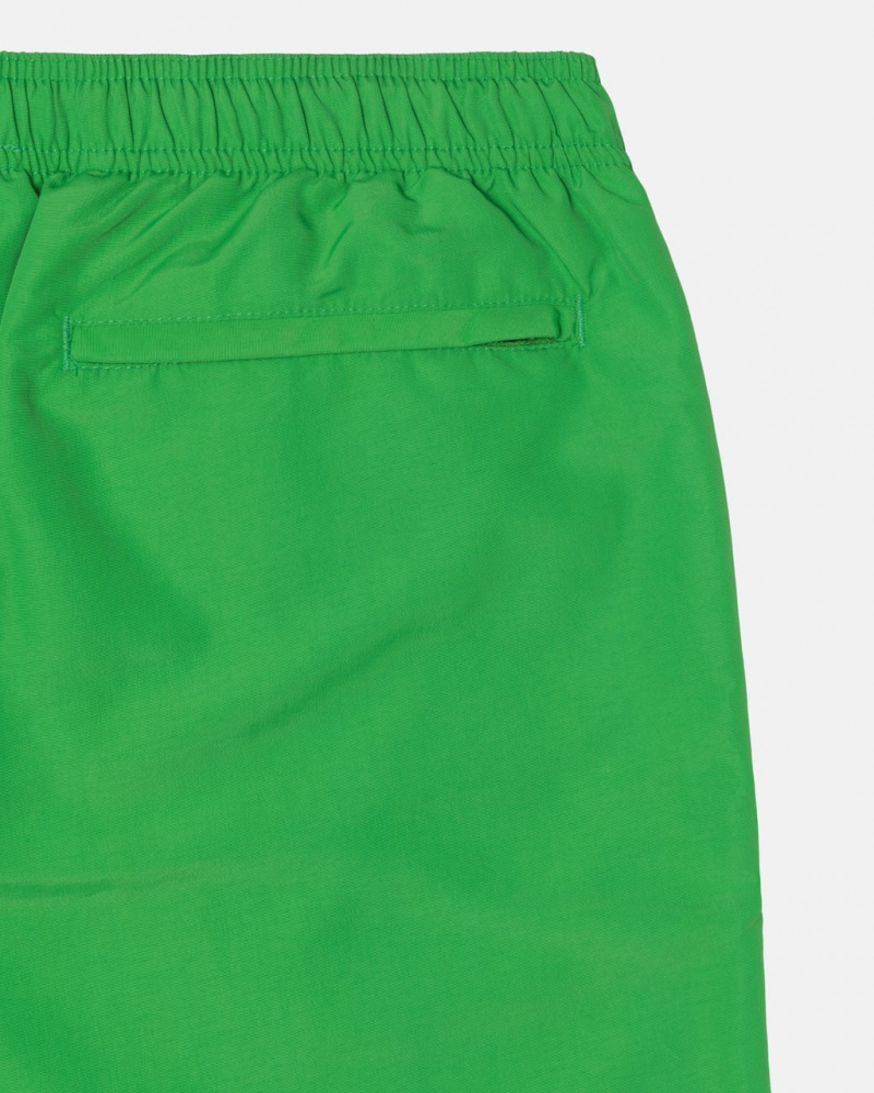 Stussy Agua Curta Stock - Unisex Shorts Trunks Verdes | GPTUC41283