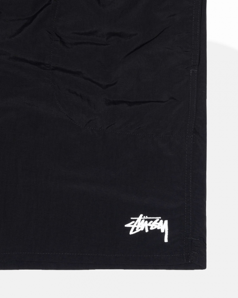 Stussy Agua Curta Stock - Unisex Shorts Trunks Pretas | PTCVG72066