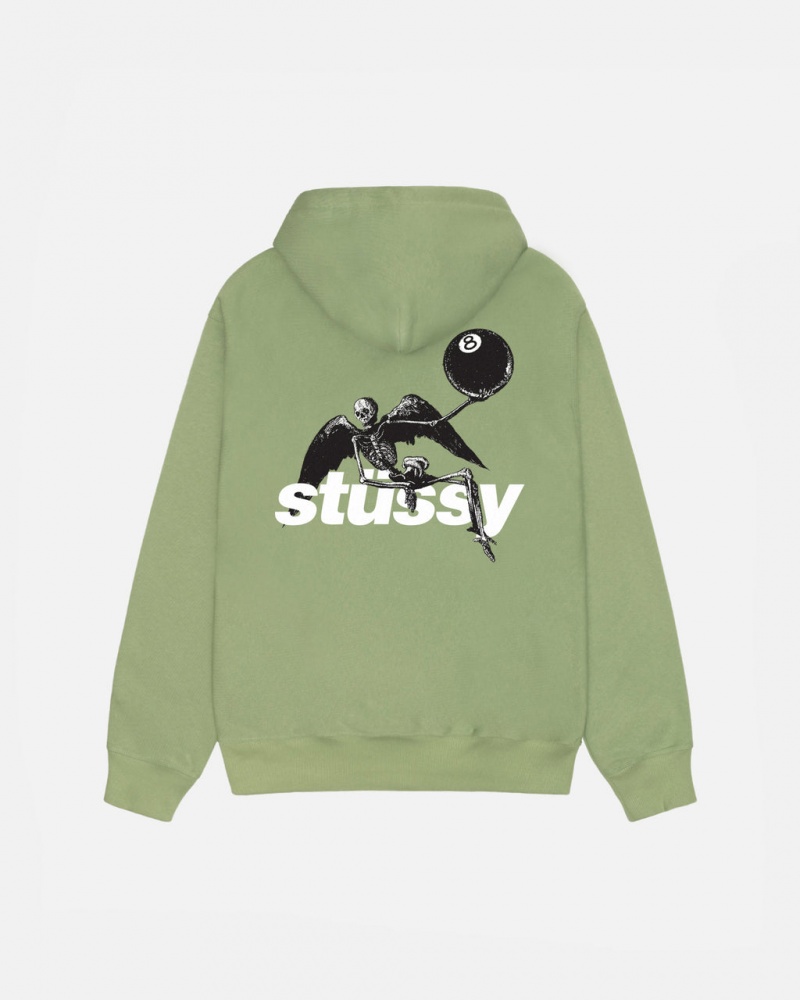 Stussy Apocalypse Zip Hoodie - Unisex Hoodies Verdes | QPTWA41508