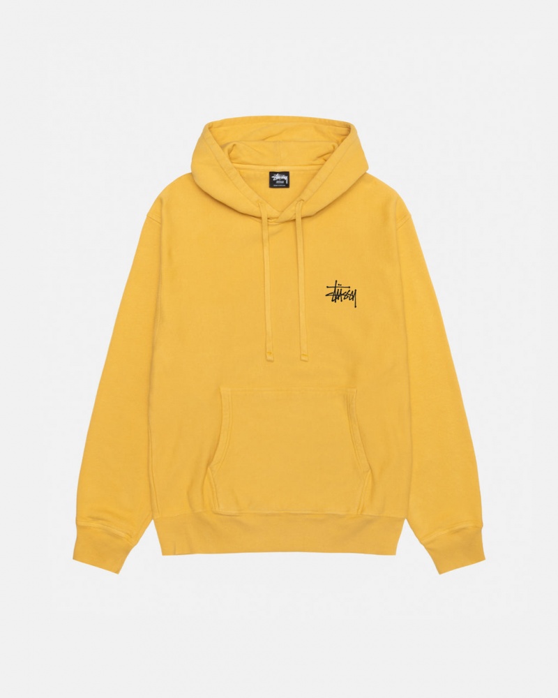 Stussy Basic Stussy Hoodie Pigment Dyed - Unisex Hoodies Laranja | PTJVR24195