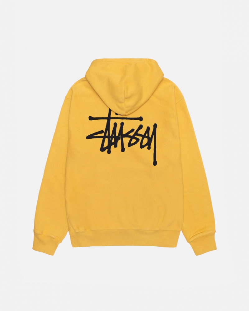 Stussy Basic Stussy Hoodie Pigment Dyed - Unisex Hoodies Laranja | PTJVR24195