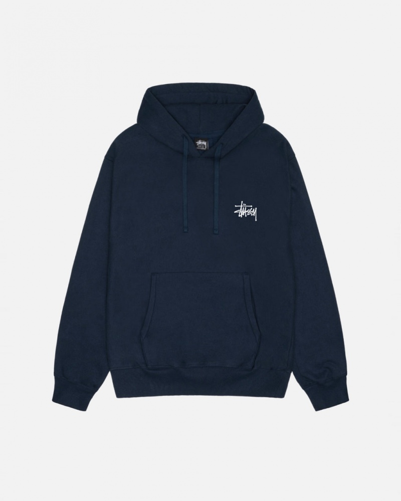 Stussy Basic Stussy Hoodie - Unisex Hoodies Azul Marinho | PTCIF74807