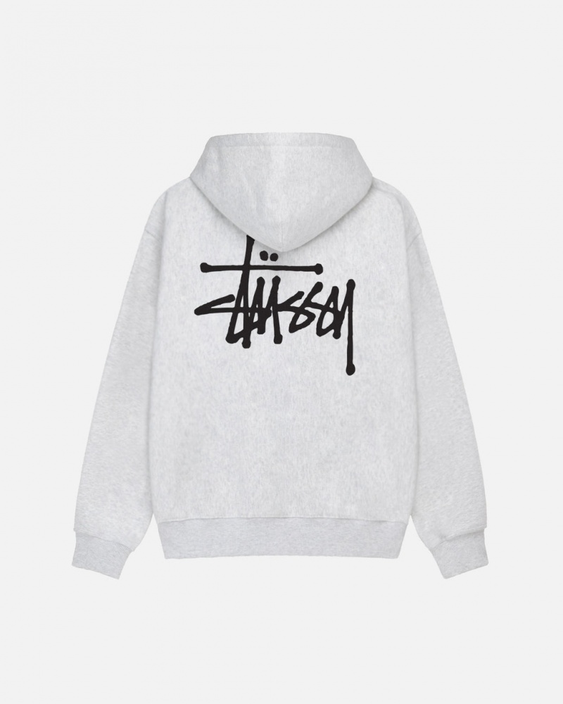 Stussy Basic Stussy Hoodie - Unisex Hoodies Cinzentas | SPTVO89513